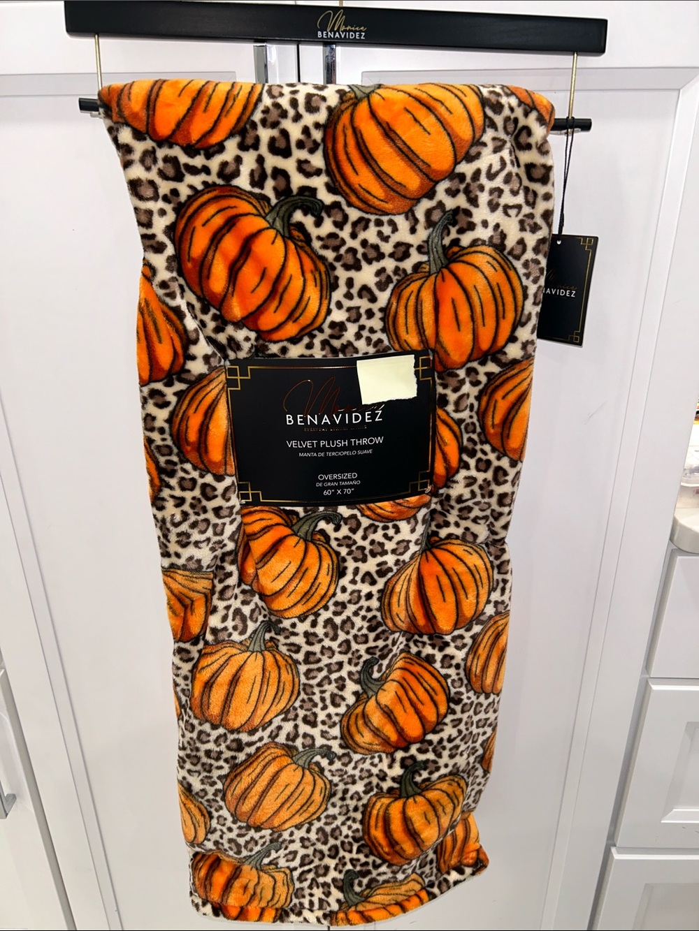 Monica Benavidez Velvet Plush Throw Blanket Oversized 60”x70”